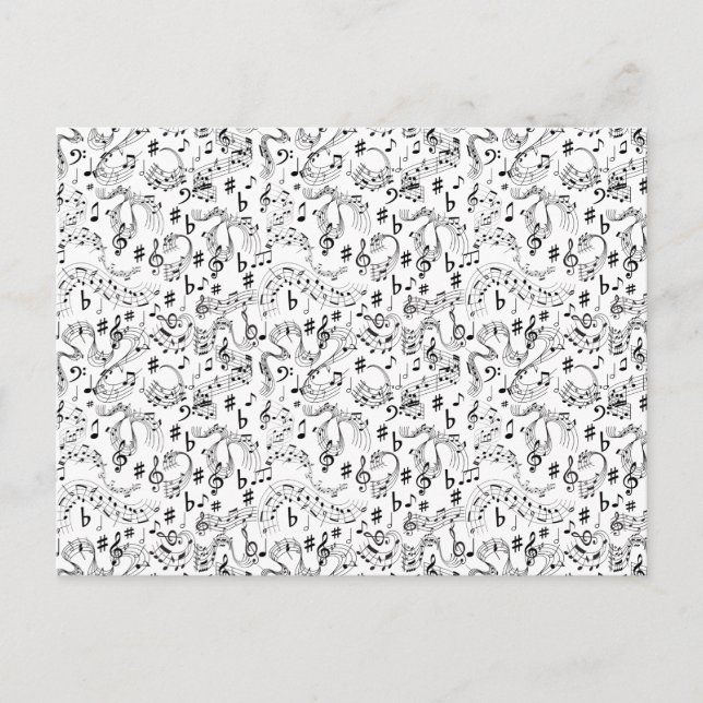 Música, notas musicales (Anverso)