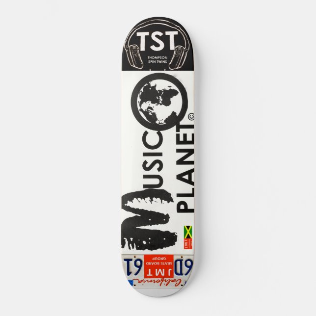 MÚSICA PLANET SKATEBOARD JMT USA Skateboard (Anverso)