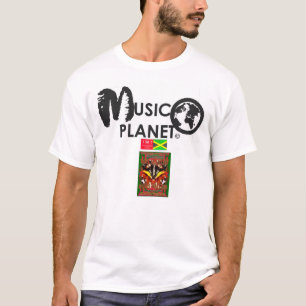MÚSICA PLANETA Camiseta básica masculina