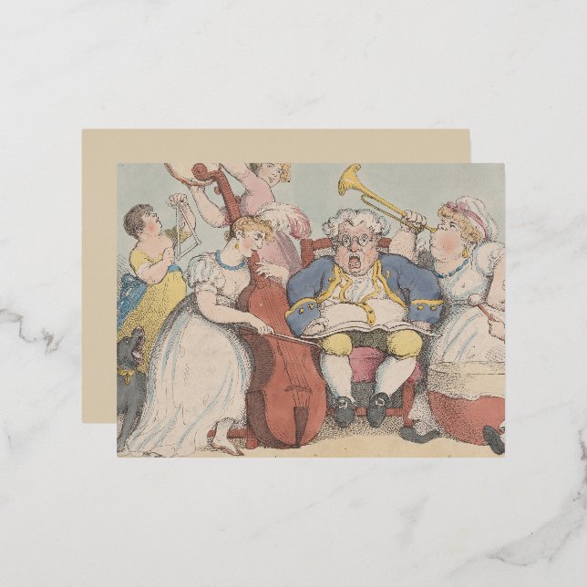 Música - Postales de Relieve metalizado (Anverso/Reverso)