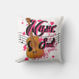 Música, se siente bien Cojín decorativo