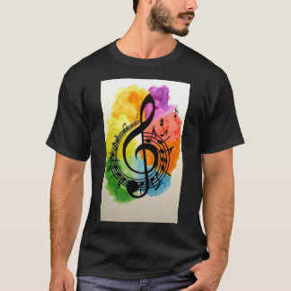 Música simple para camisetas impresos