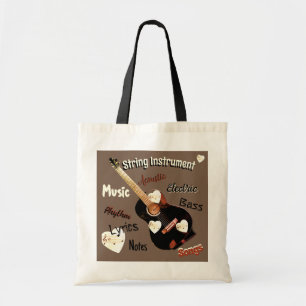 Música Tema Bolsa De Tote
