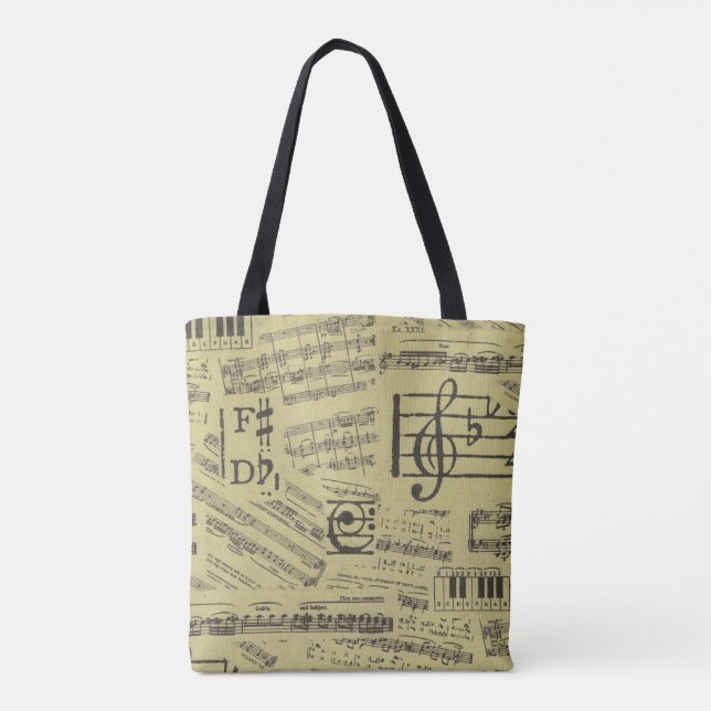 Música temática toga bolso nota música bolso piano (Reverso)