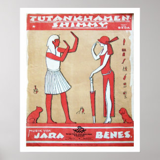 Música vintage - Impresión de Tutankhamen Shimmy