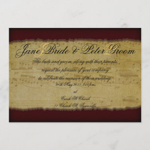 Música vintage, invitación