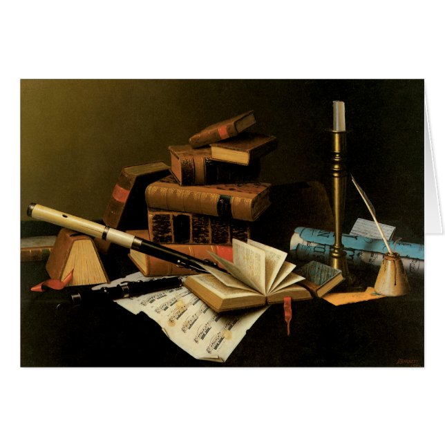 Música y literatura de William Harnett, Bella Arte (Anverso (Horizontal))