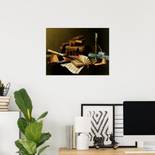 Música y Literatura por William Harnett, Arte Mayo