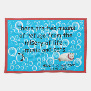 Música y toalla japonesa de la cita del arte del