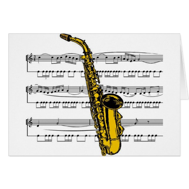 Musical 13 B del saxofón (Anverso (Horizontal))