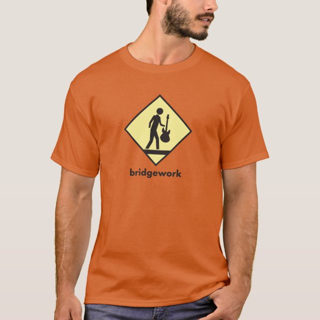 "Músico cruza" camiseta oscura (Anverso)