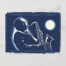Músico de Jazz de Blues Saxofón Arte Pop Notas Mus