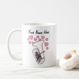 Músico de latas de tazas de taza de bodas personal