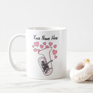 Músico de latas de tazas de taza de bodas personal