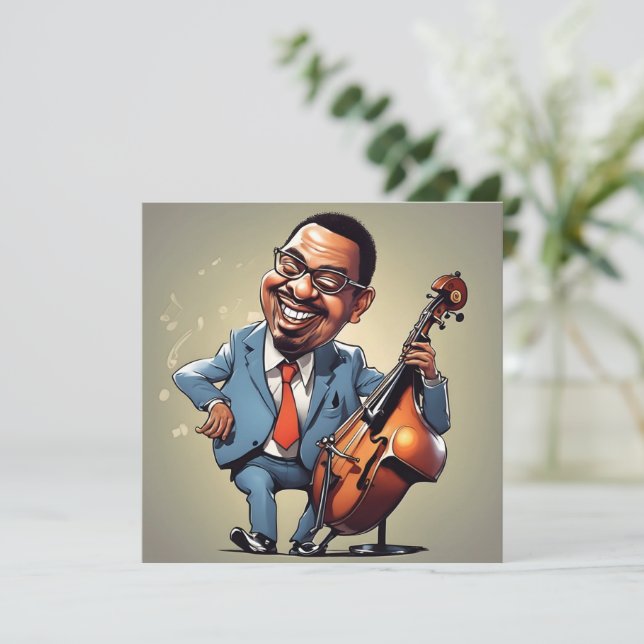 músicos de jazz (Anverso de pie)