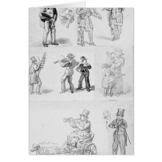 Músicos de la calle de Londres (Frente)