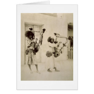 Músicos de Nubian (foto de la sepia)