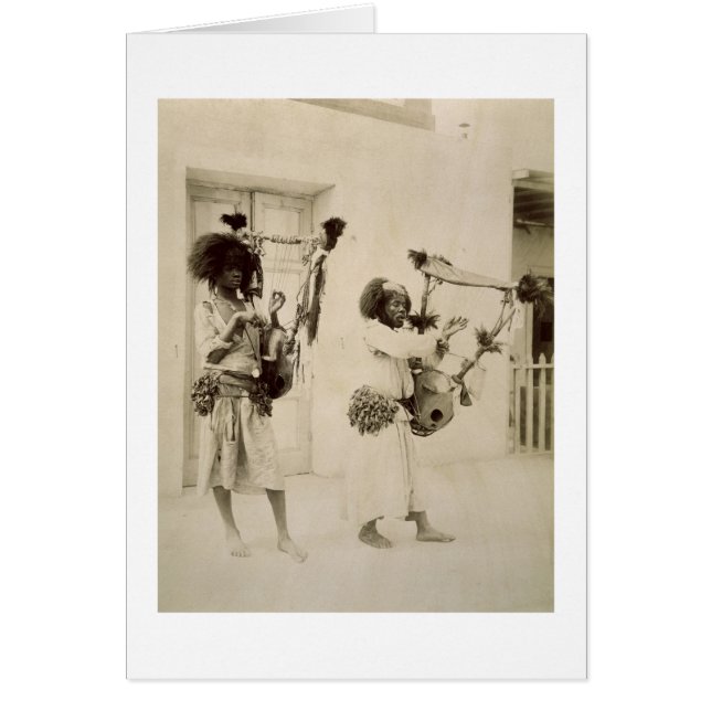 Músicos de Nubian (foto de la sepia) (Frente)