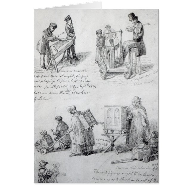 Músicos en las calles de Londres, 1841-43 (Frente)