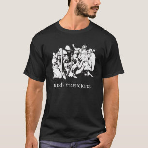 Músicos irlandeses - camiseta negra