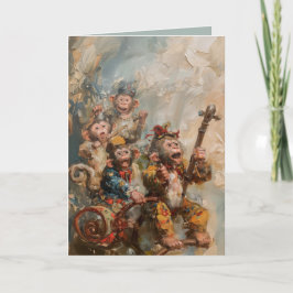 Músicos - Tarjeta de felicitación doblada