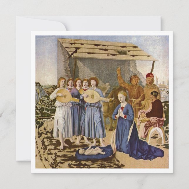 Músicos tocan mandarín para el niño Jesús (Anverso)