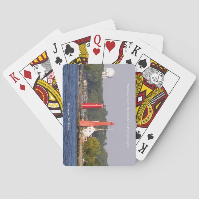 Muskegon Entrance Luces jugando a las cartas (Reverso)