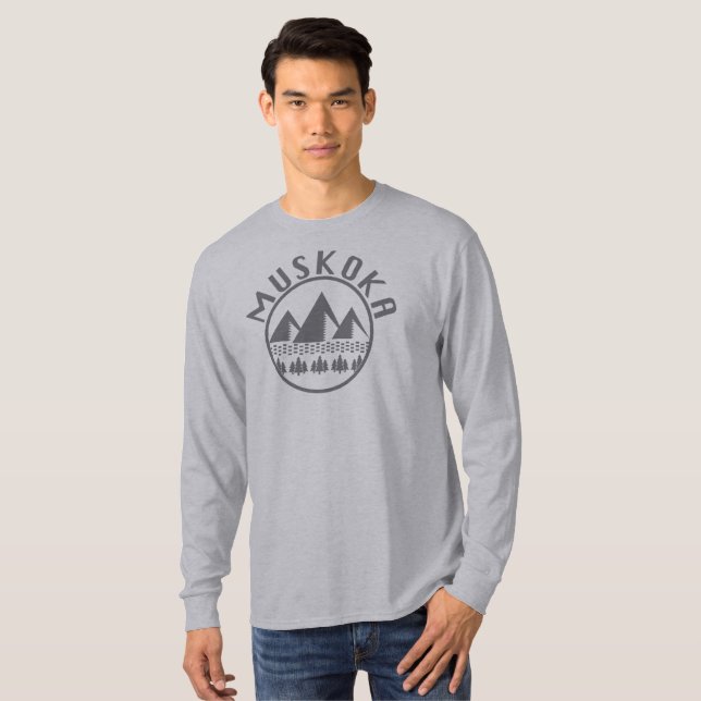 Muskoka Design - Camiseta básica de manga larga (Anverso completo)