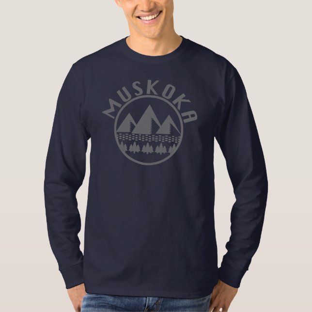 Muskoka Design - Camiseta básica de manga larga (Anverso)