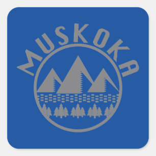 Muskoka Design - Pegatinas cuadrados