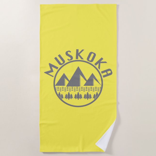 Muskoka Design - Toalla de playa (Anverso)