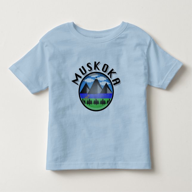 Muskoka Design (versión 2) - Toddler Fine Jersey T (Anverso)