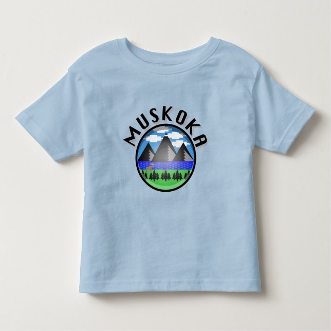 Muskoka Design (versión 2) - Toddler Fine Jersey T (Anverso)