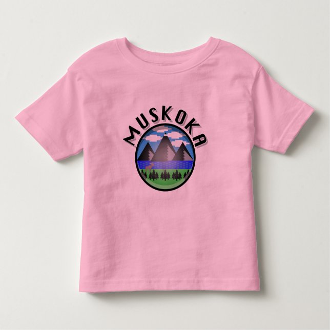 Muskoka Design (versión 2) - Toddler Fine Jersey T (Anverso)