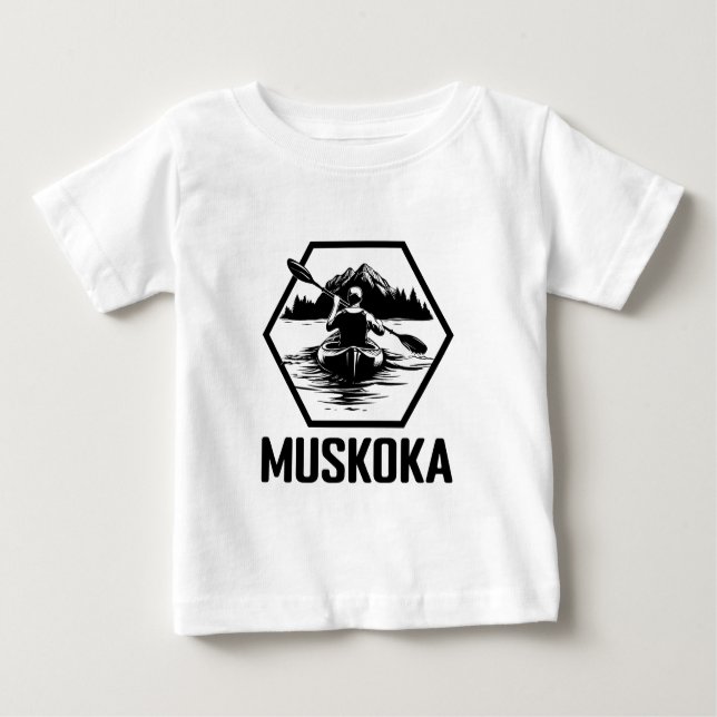 Muskoka Ontario Kayaker - Camiseta Bella Jersey (Anverso)