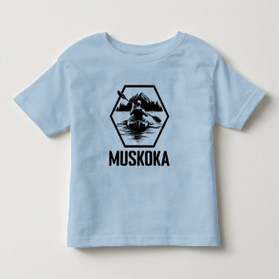 Muskoka Ontario Kayaker - Toddler Fine Jersey T-Sh