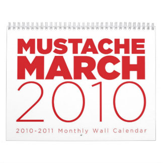Mustach calendario de marzo de 2010
