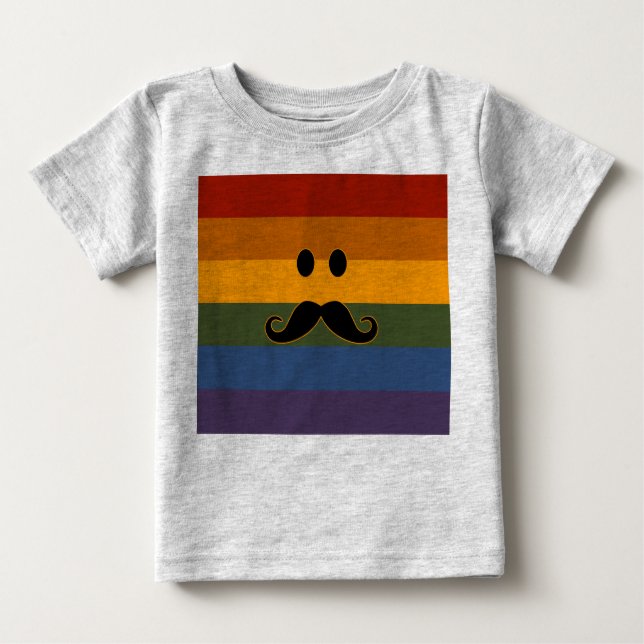 Mustache camisetas del Orgullo y chaquetas (Anverso)