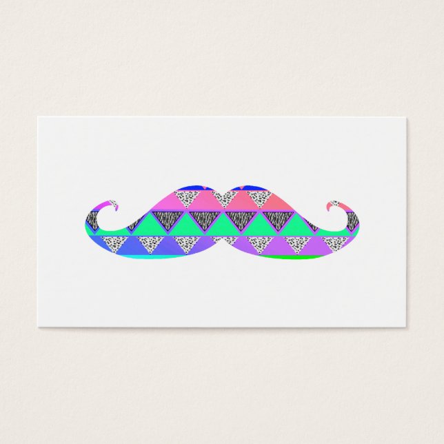 Mustache del patrón azteca turquesa colorido (Frente)