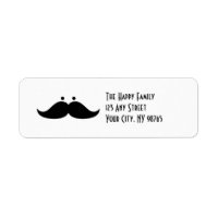 Mustache Dirección Etiquetas Divertidas Humor de M