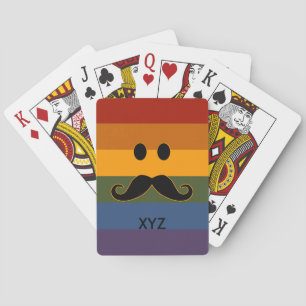 Mustache personalizado del Orgullo cartas de juego