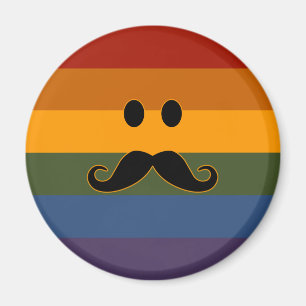 Mustache Pride imán personalizado