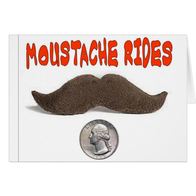 MUSTACHE RIDES 25 CENTAVOS (Anverso (Horizontal))