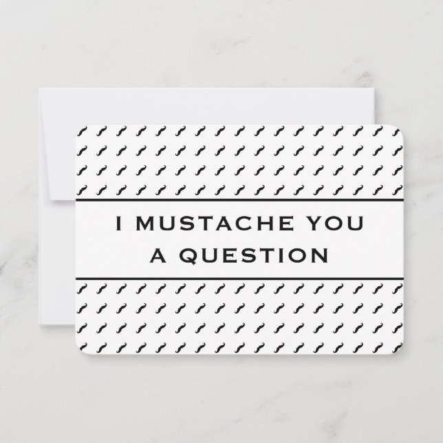Mustache You A Question Mod Stripe (Anverso)