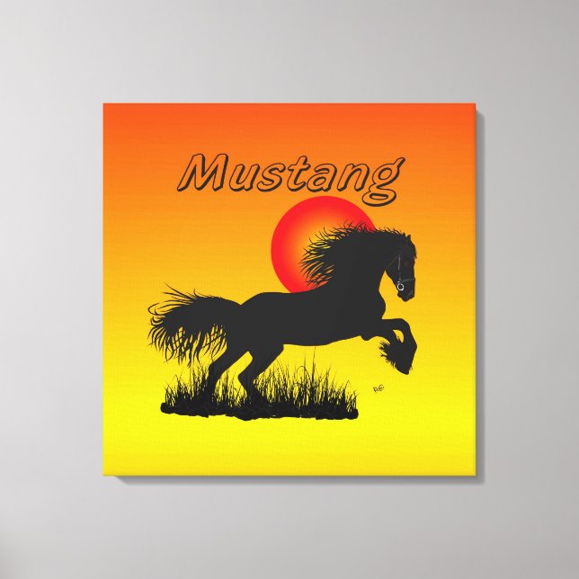 Mustang lienzo (Anverso)