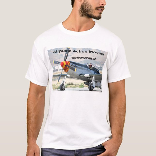 Mustango P-51 y la camiseta de los hombres cero (Anverso)