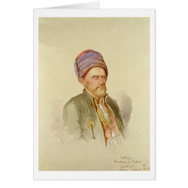 Mustapha - musulmán de Batum, c.1852 (Frente)