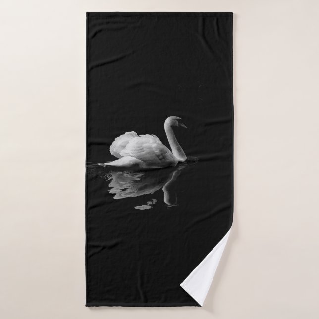MUTE SWAN EN FOTOGRAFÍA DE BAJA LUZ (Toalla de baño)