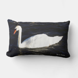 Mute Swan lumbar almohada