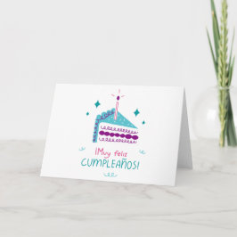 Muy Feliz Cumpleanos Tarjeta de Saludo